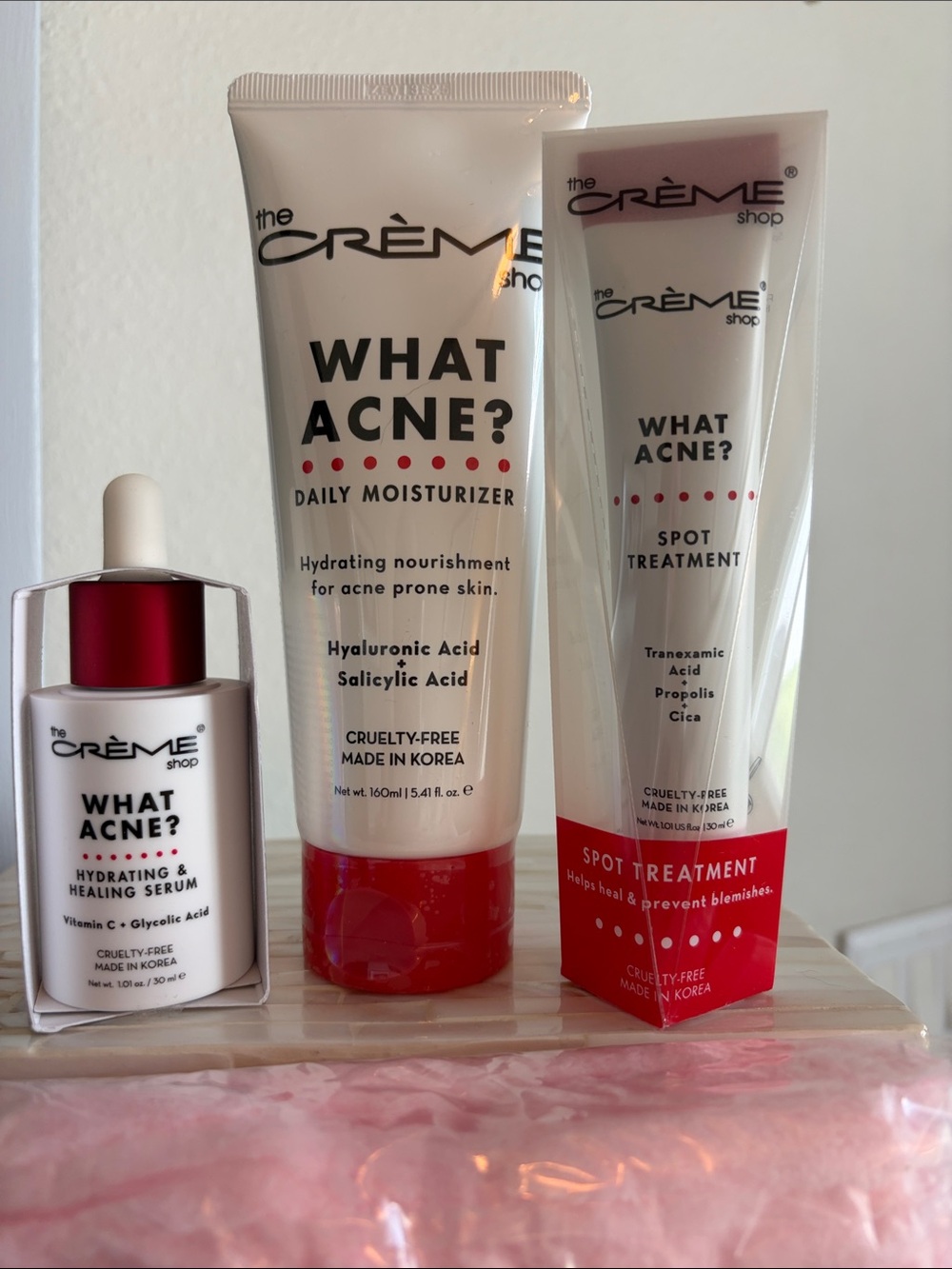 BRAND NEW The Crème shop WHAT ACNE? Bundle